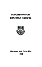 1954 Honours & Prize List
